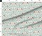 Valentine Folk Art Scandi Heart Whimsical Cupid Swans Doves Romantic Envelope Folk Hearts Scandinavian Love Novelty Vintage Floral Blue Custom Printed Fabric by Spoonflower Various Fabrics by the Yard or Fat Quarter